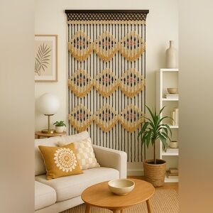 Zen Beaded Wall Hanging / Door Curtain